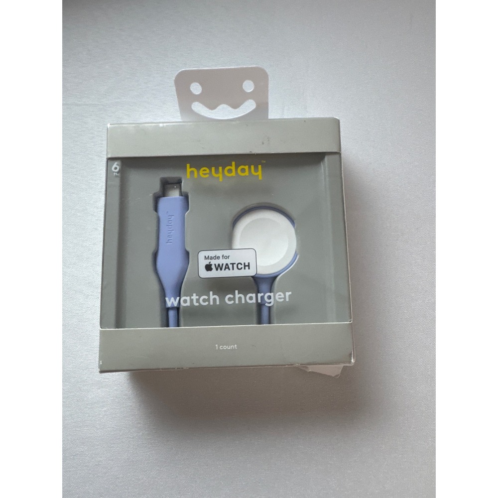 heyday Apple Watch Magnetic Charger – 6 ft – Periwinkle Blue